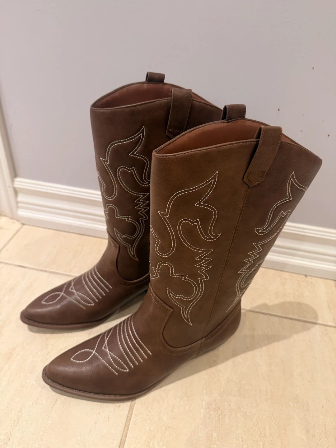 Brown Western Cowboy Boots - photo 5