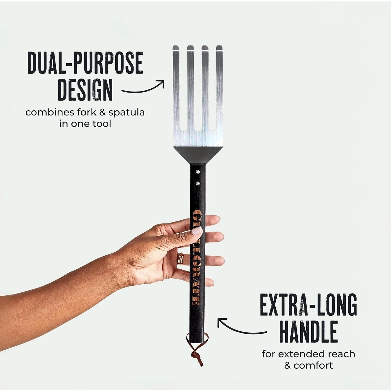 GrillGrate Dual Purpose BBQ Fork Spatula