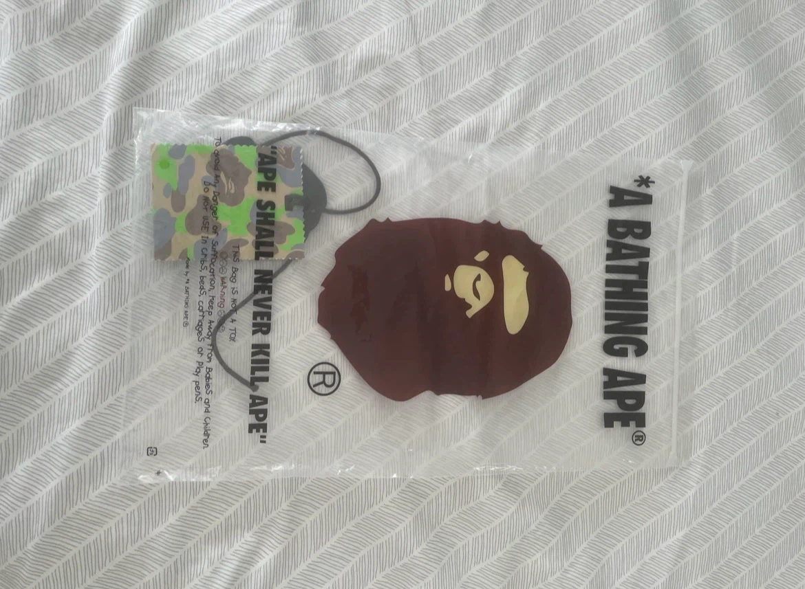 A Bathing Ape T-Shirt Black Plaid Ape Head - photo 2