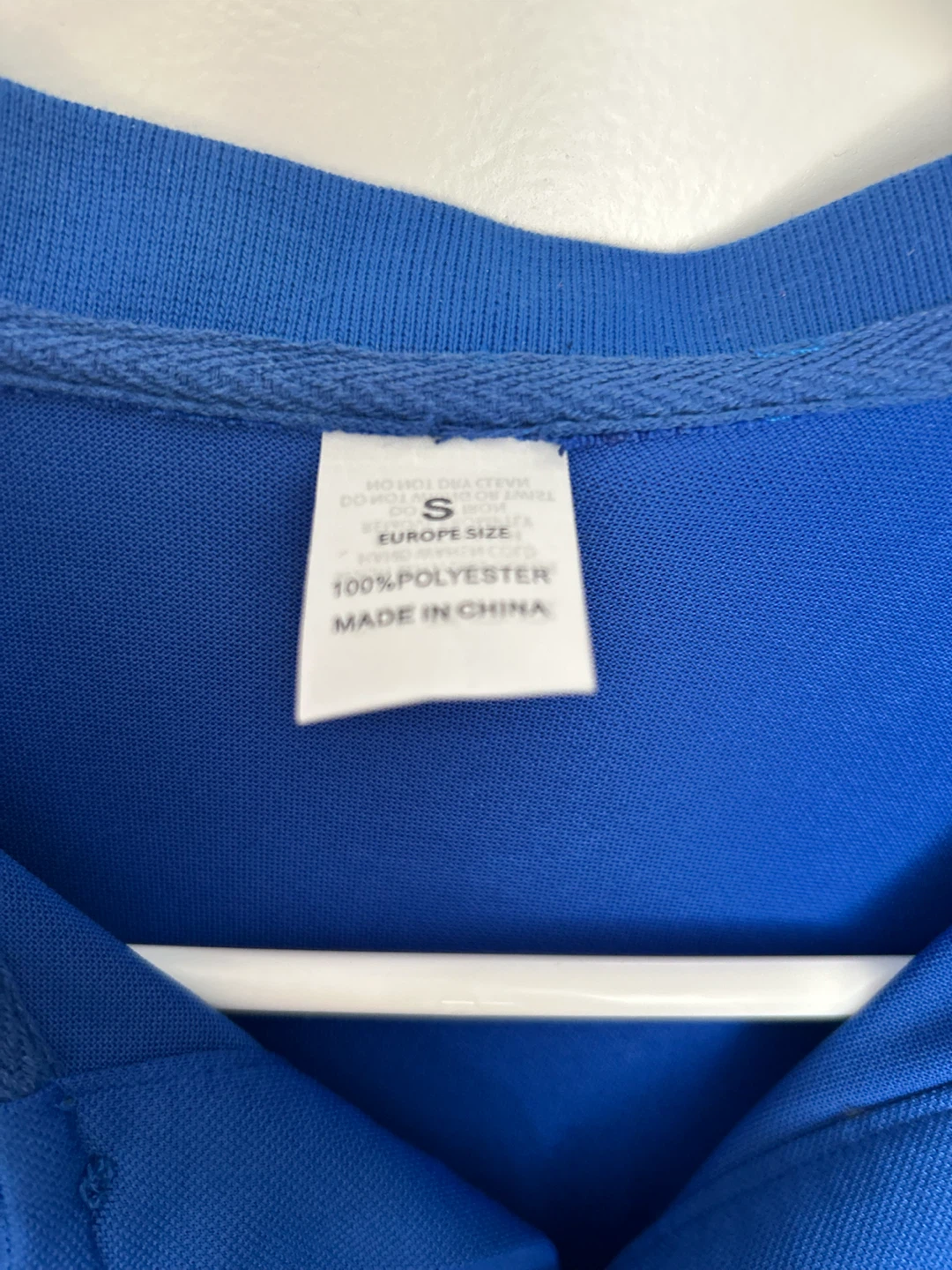 Men’s Blue Volleyball Polo Shirt Small - photo 3