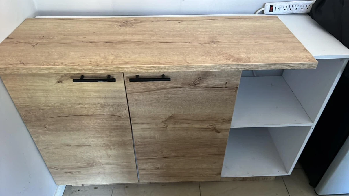 Wood Grain Cabinet with Two Doors - photo 2