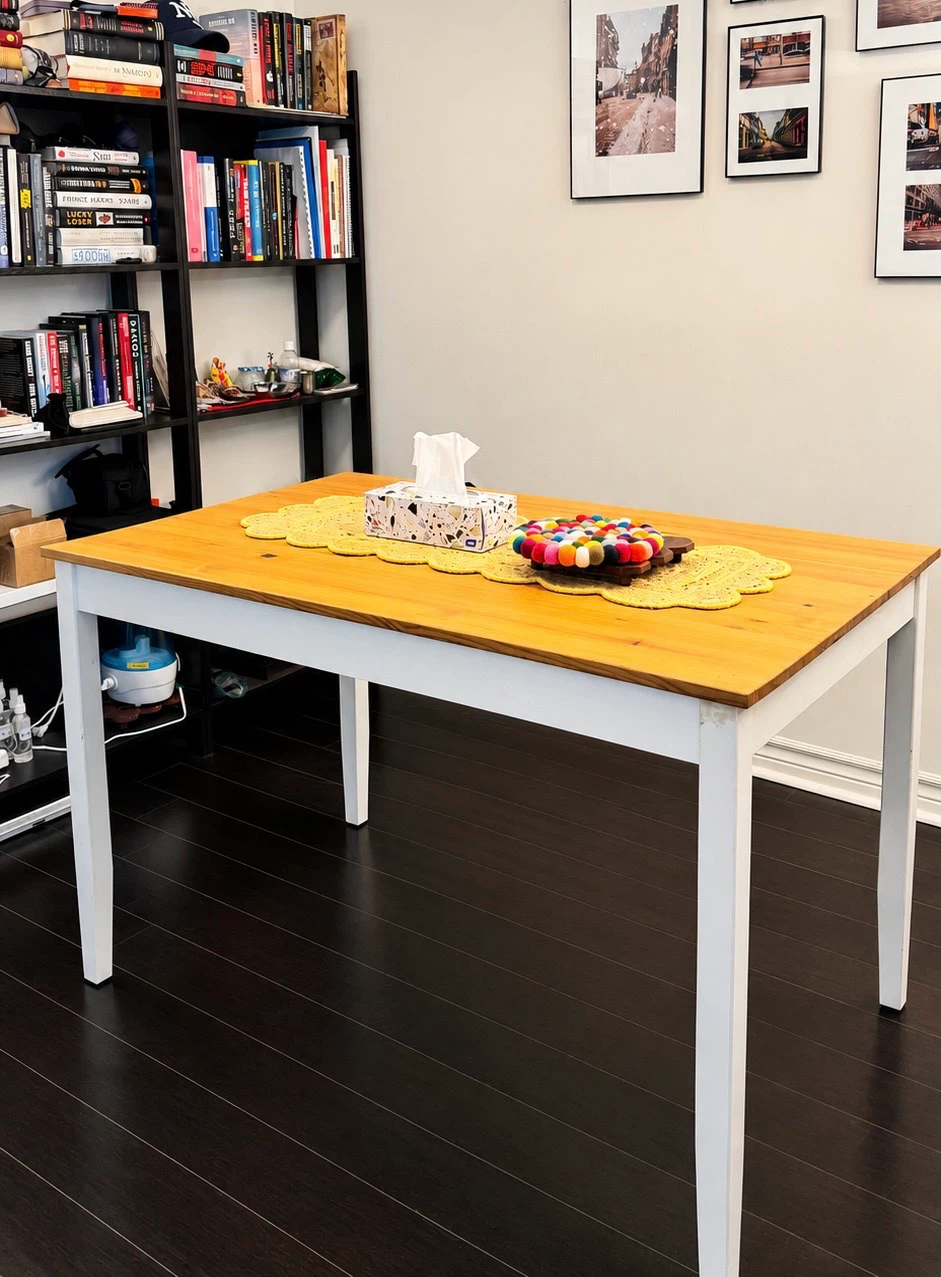Wooden dining table
