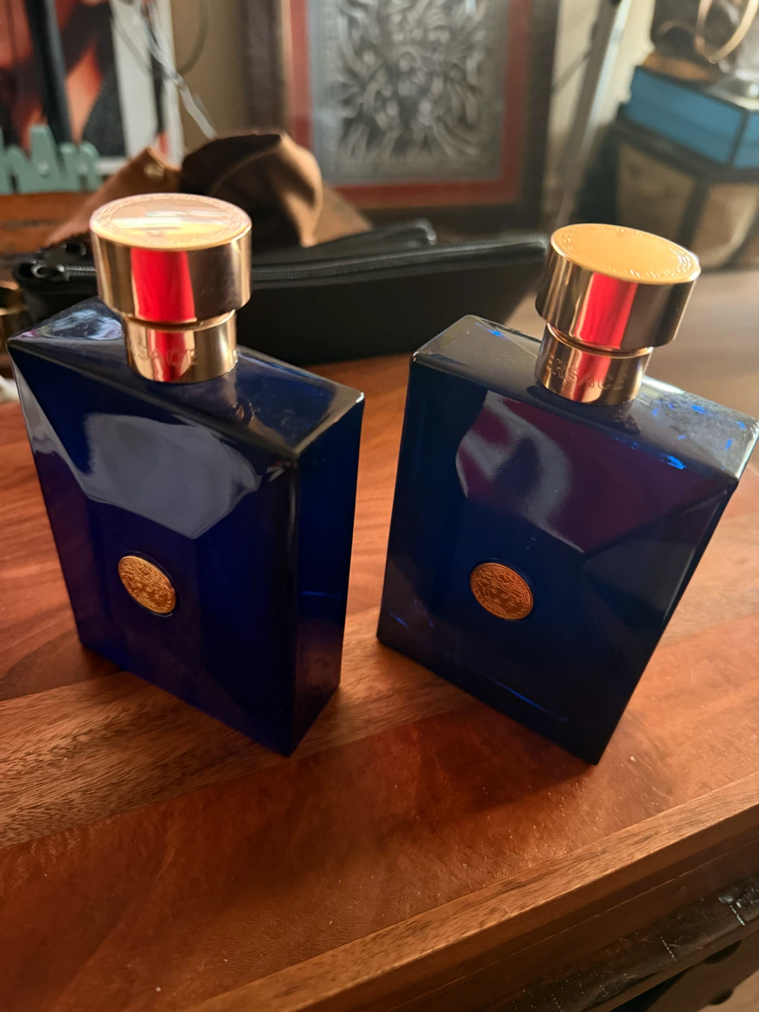 Versace Dylan Blue EMPTY BOTTLES (2) for Display or Craft