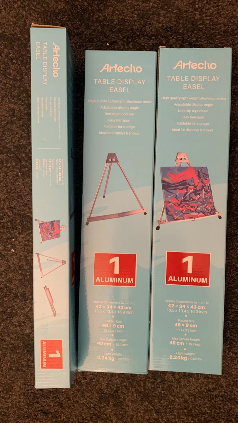 Table Display Easel - Aluminum