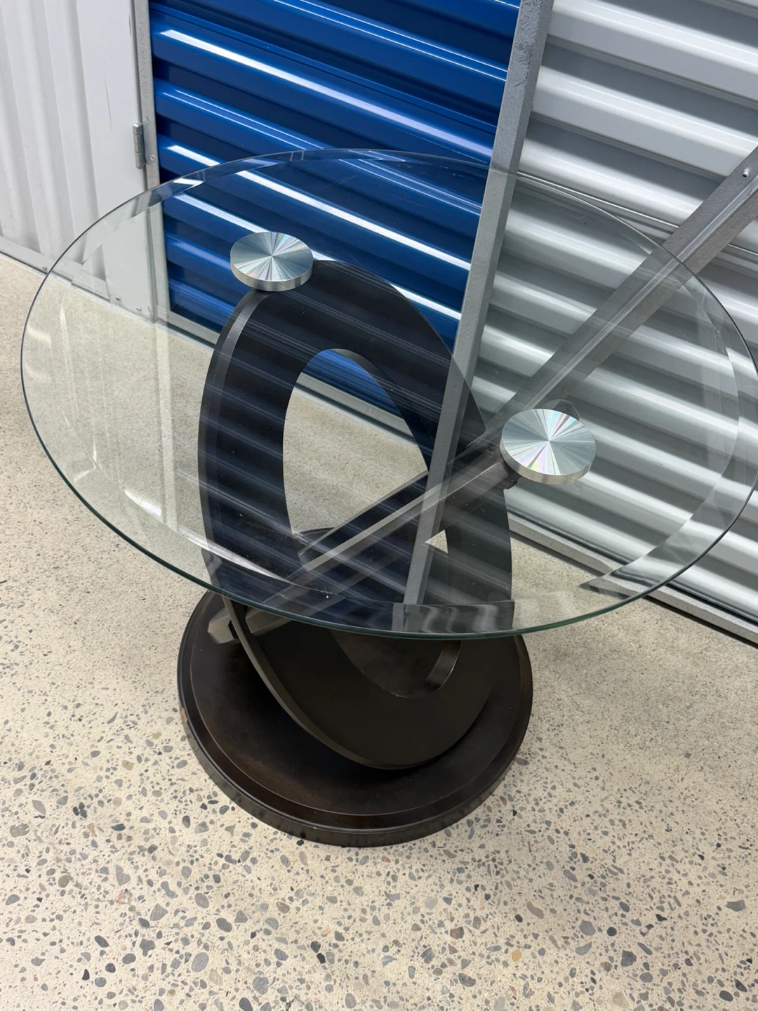 Glass Top Accent Table