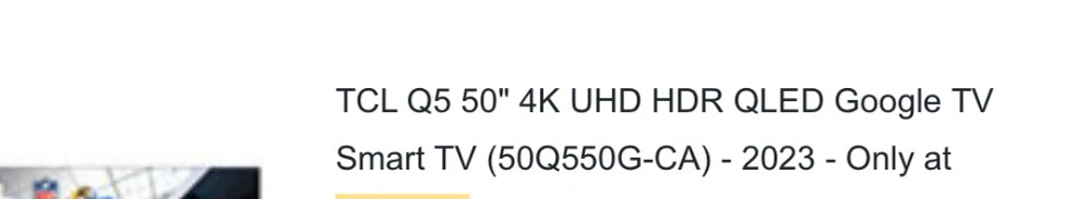 TCL 50" QLED 4K UHD Google TV - photo 2