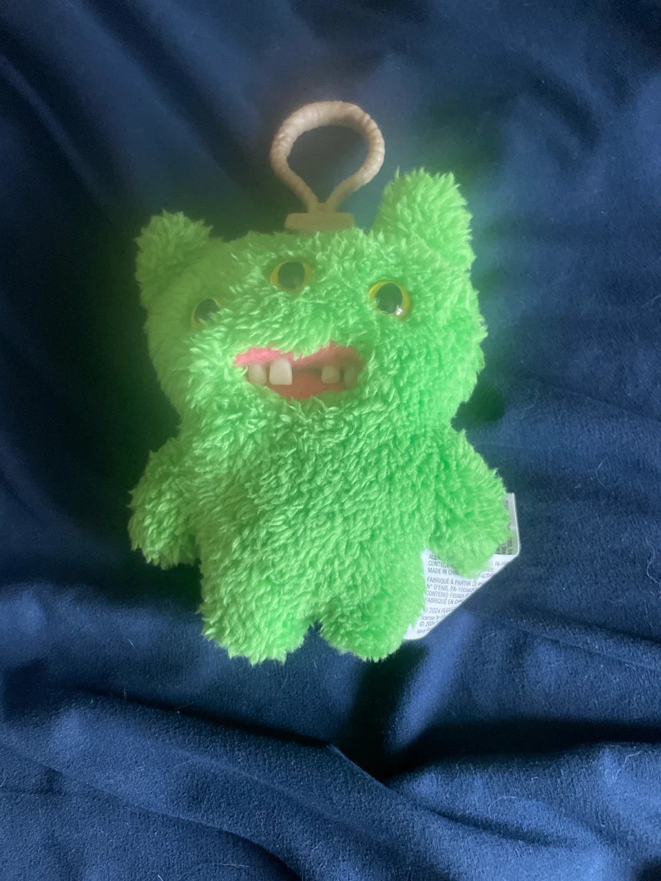 Fuggler: Green Plush Monster Keychain
