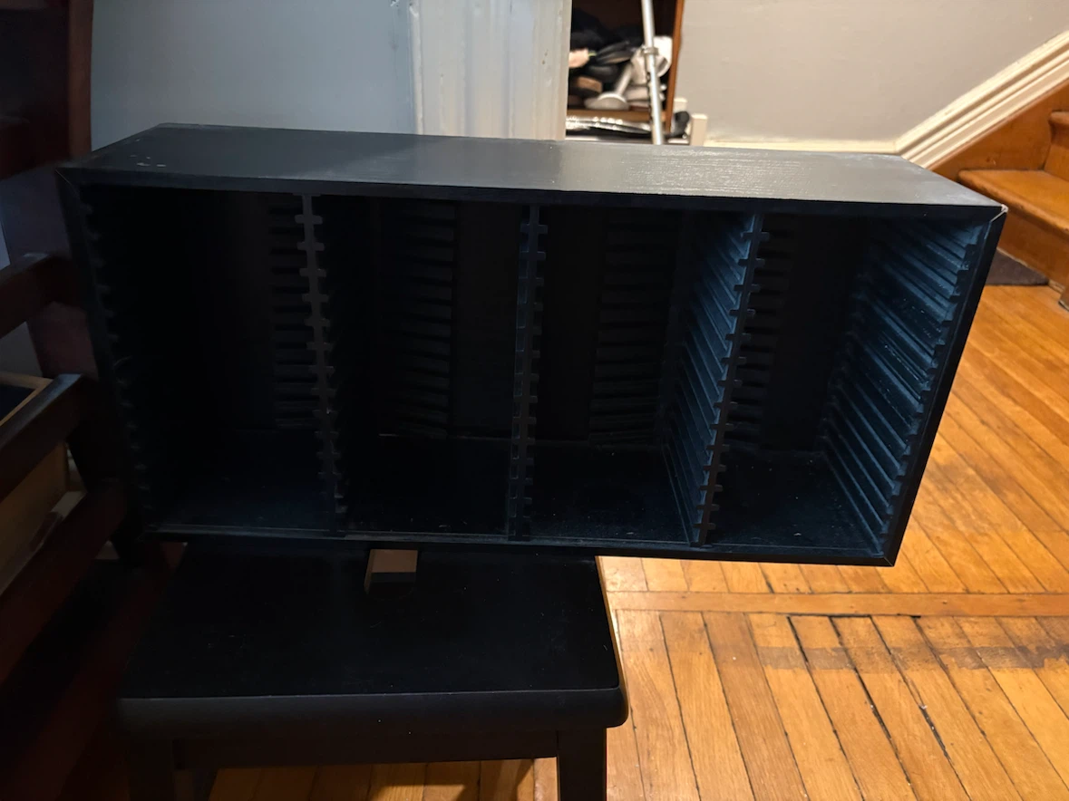 Black CD Storage Rack