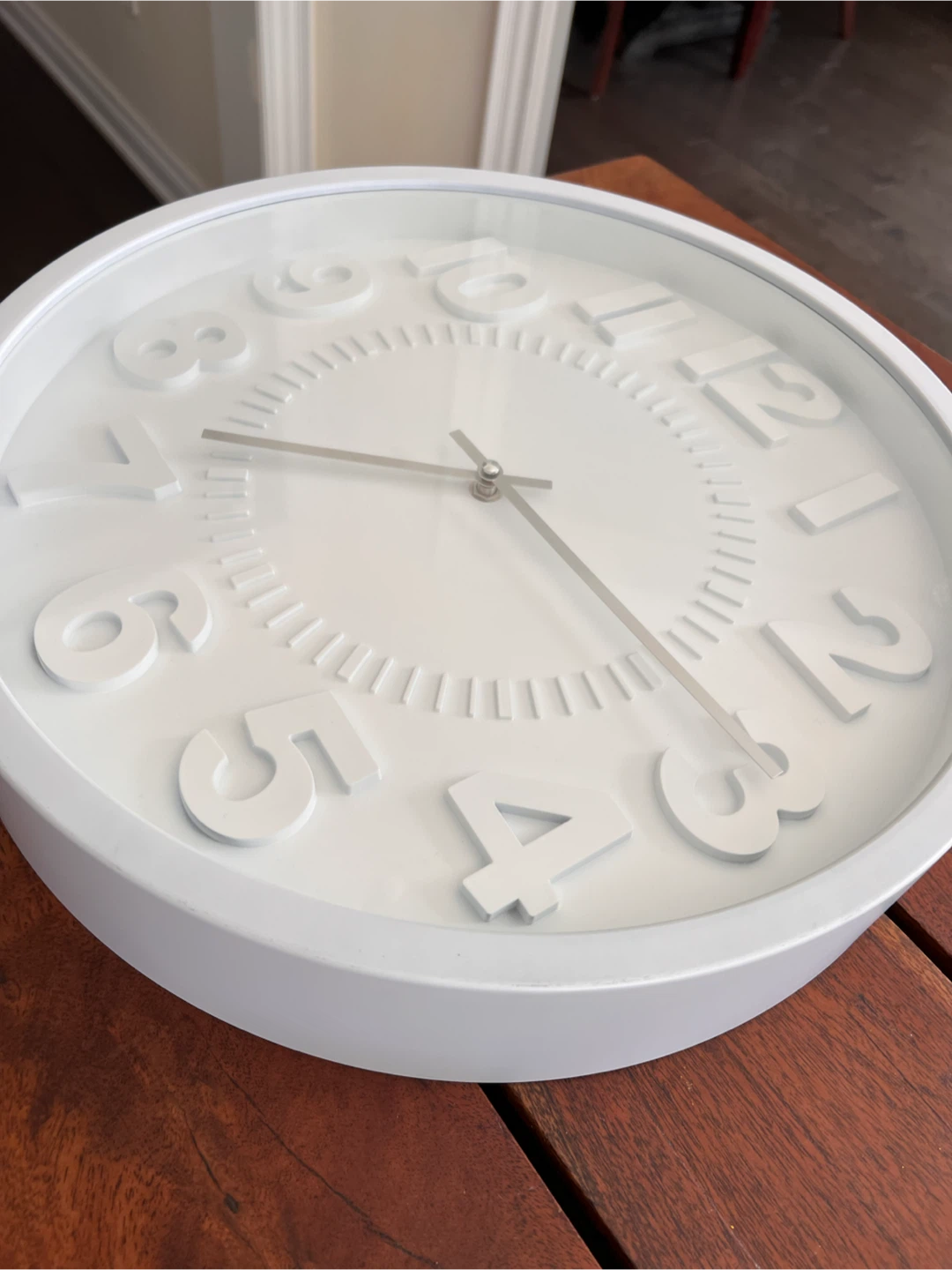 White Modern Wall Clock - photo 2