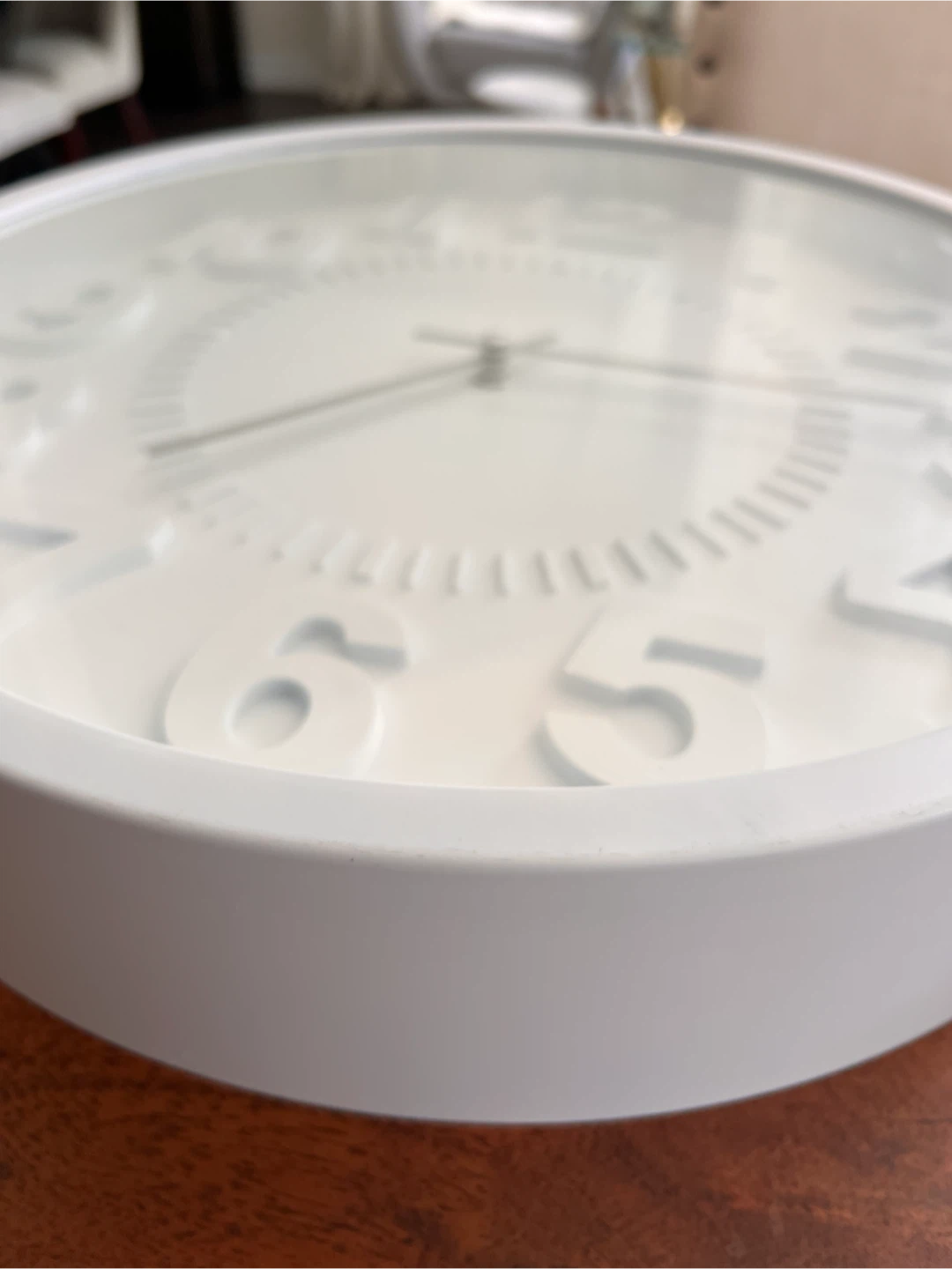 White Modern Wall Clock - photo 3