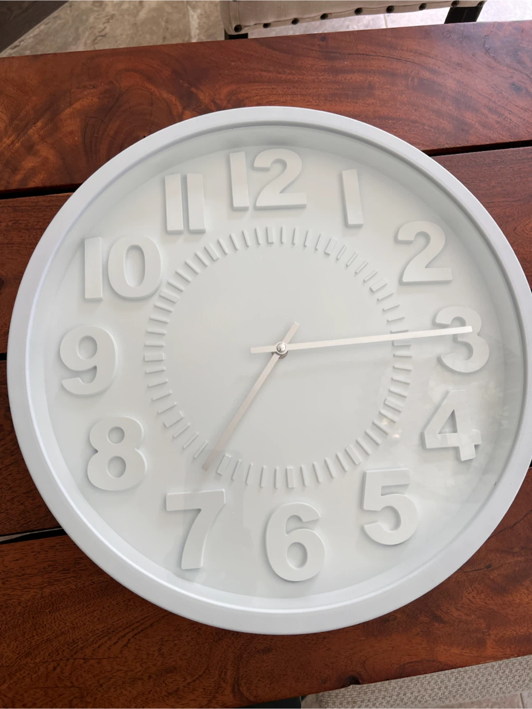 White Modern Wall Clock - photo 4