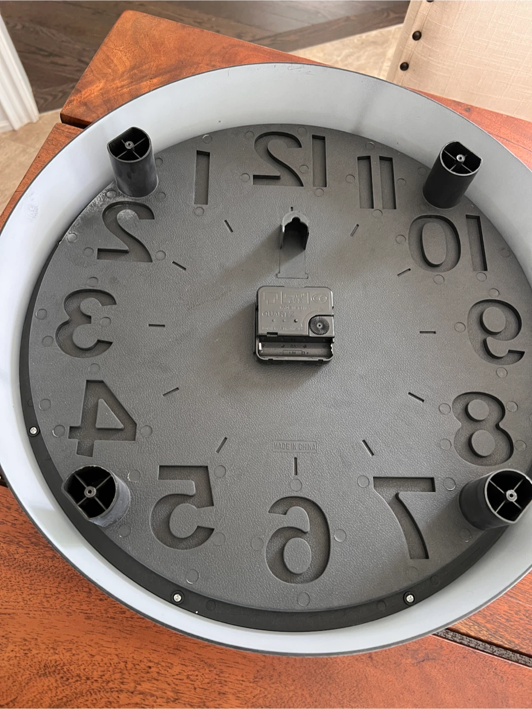 White Modern Wall Clock - photo 5