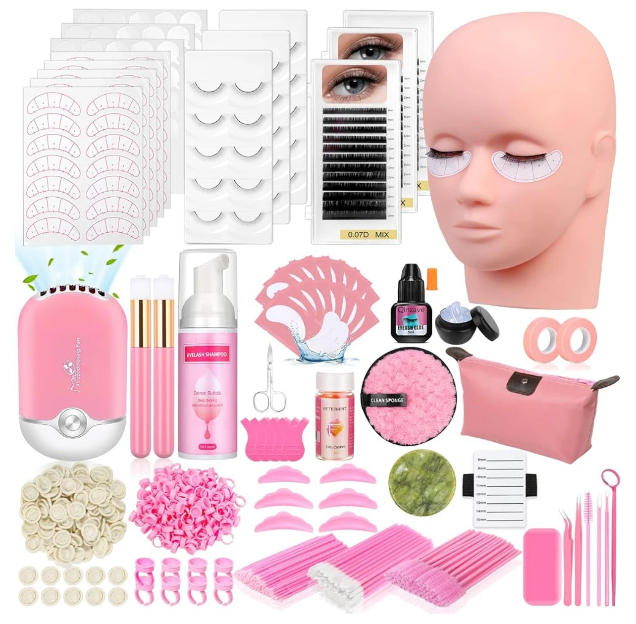 Complete Lash Extension Kit for Beginners 470pcs