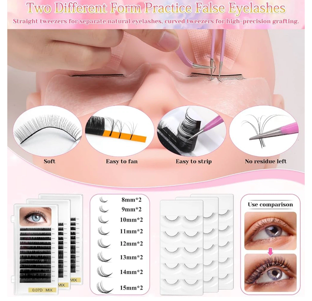 Complete Lash Extension Kit for Beginners 470pcs - photo 3