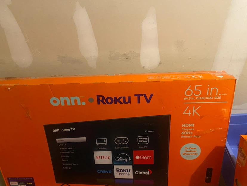 onn. 65" Roku TV 4K