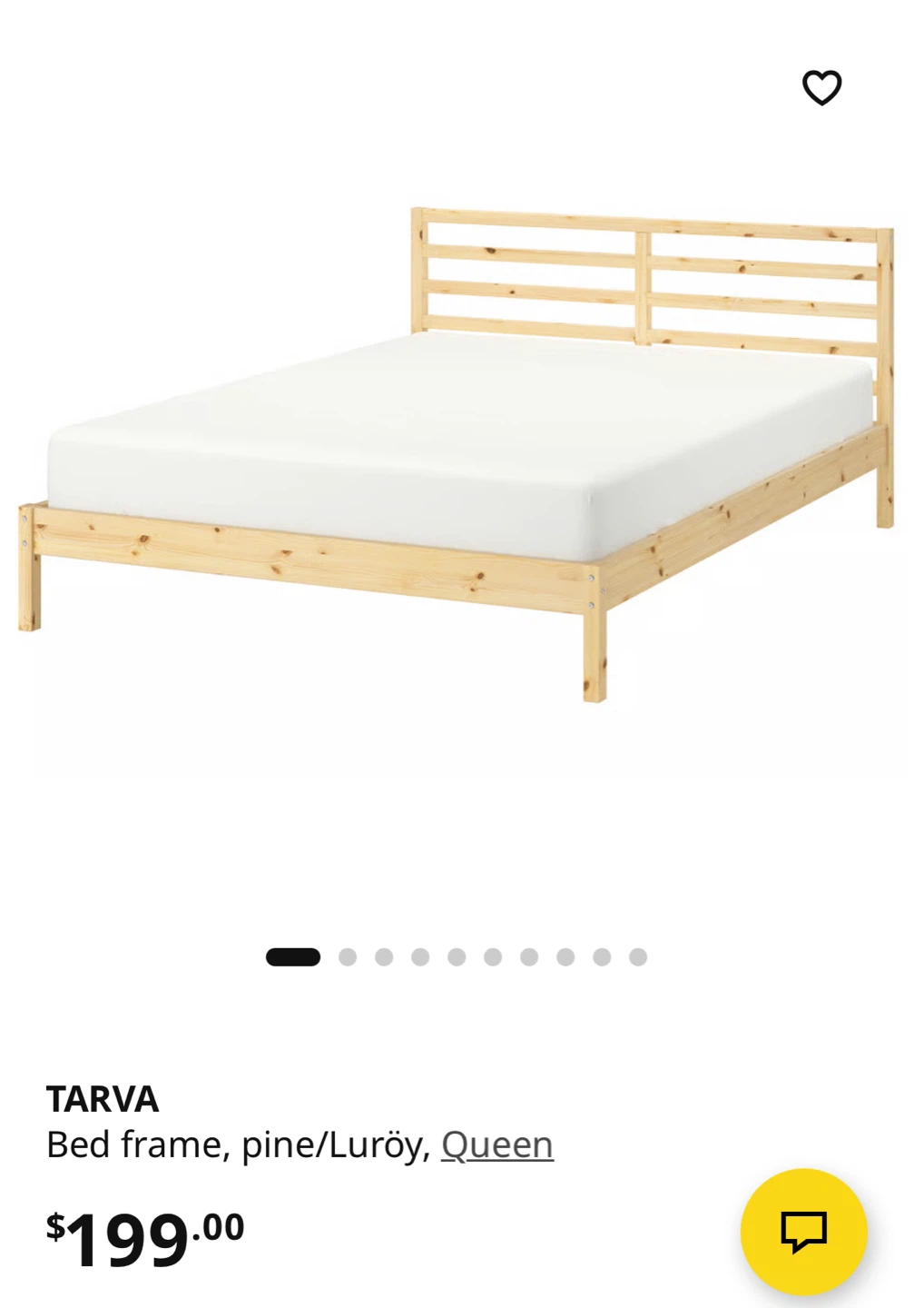 IKEA TARVA Bed Frame - Queen, Pine