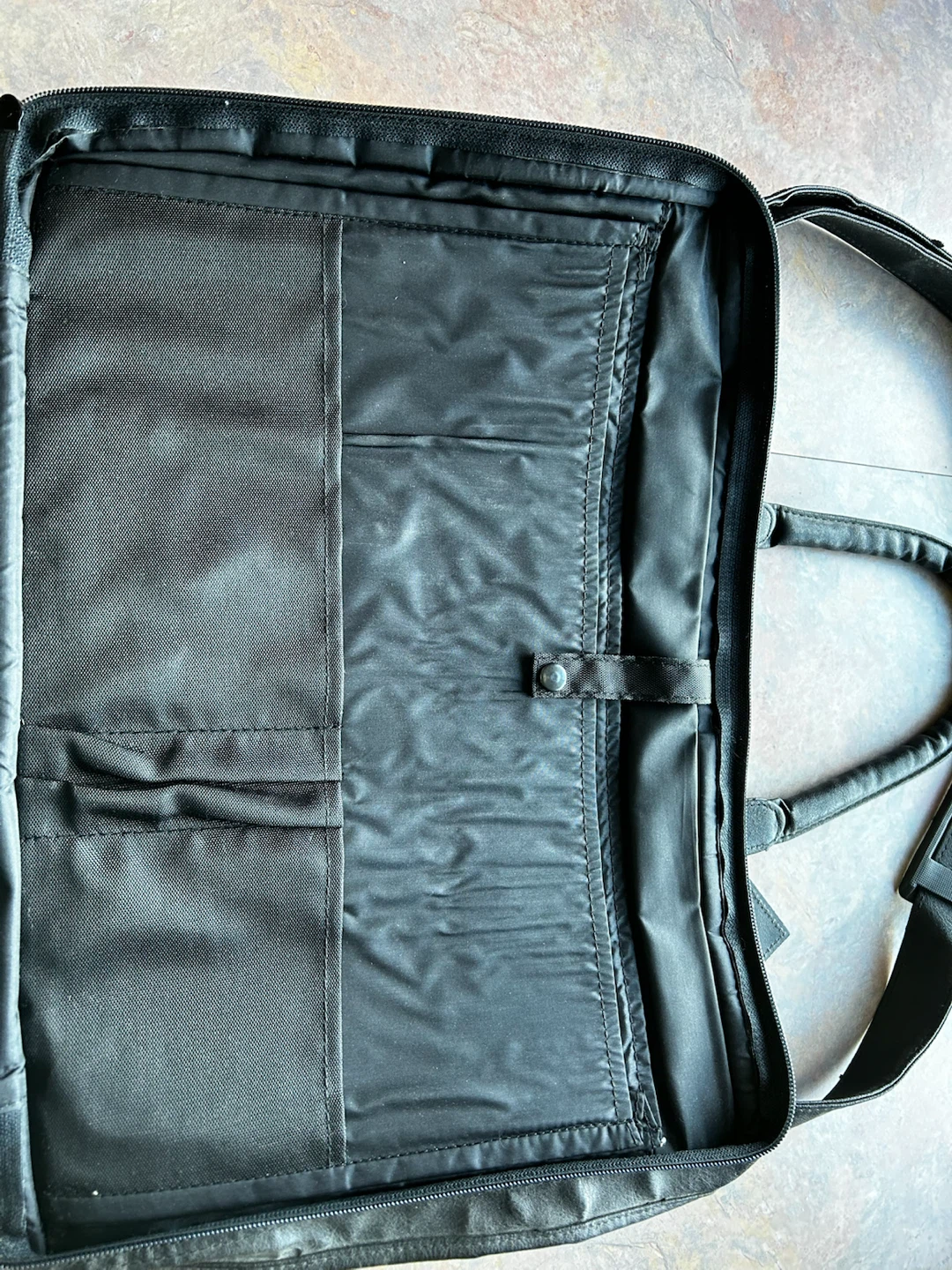 Black Leather Briefcase Bag - photo 3