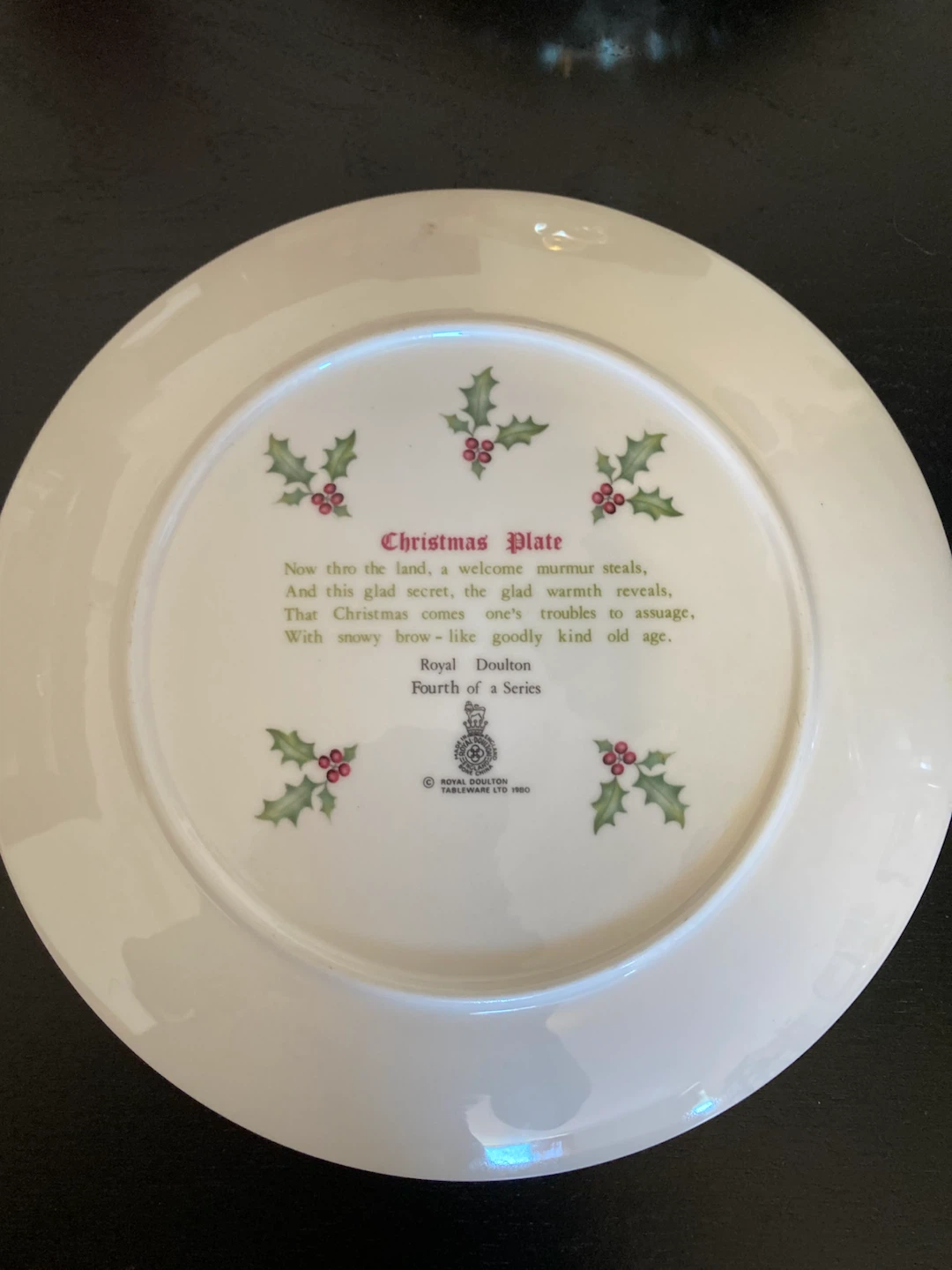 2 Royal Doulton Christmas Plates - photo 4