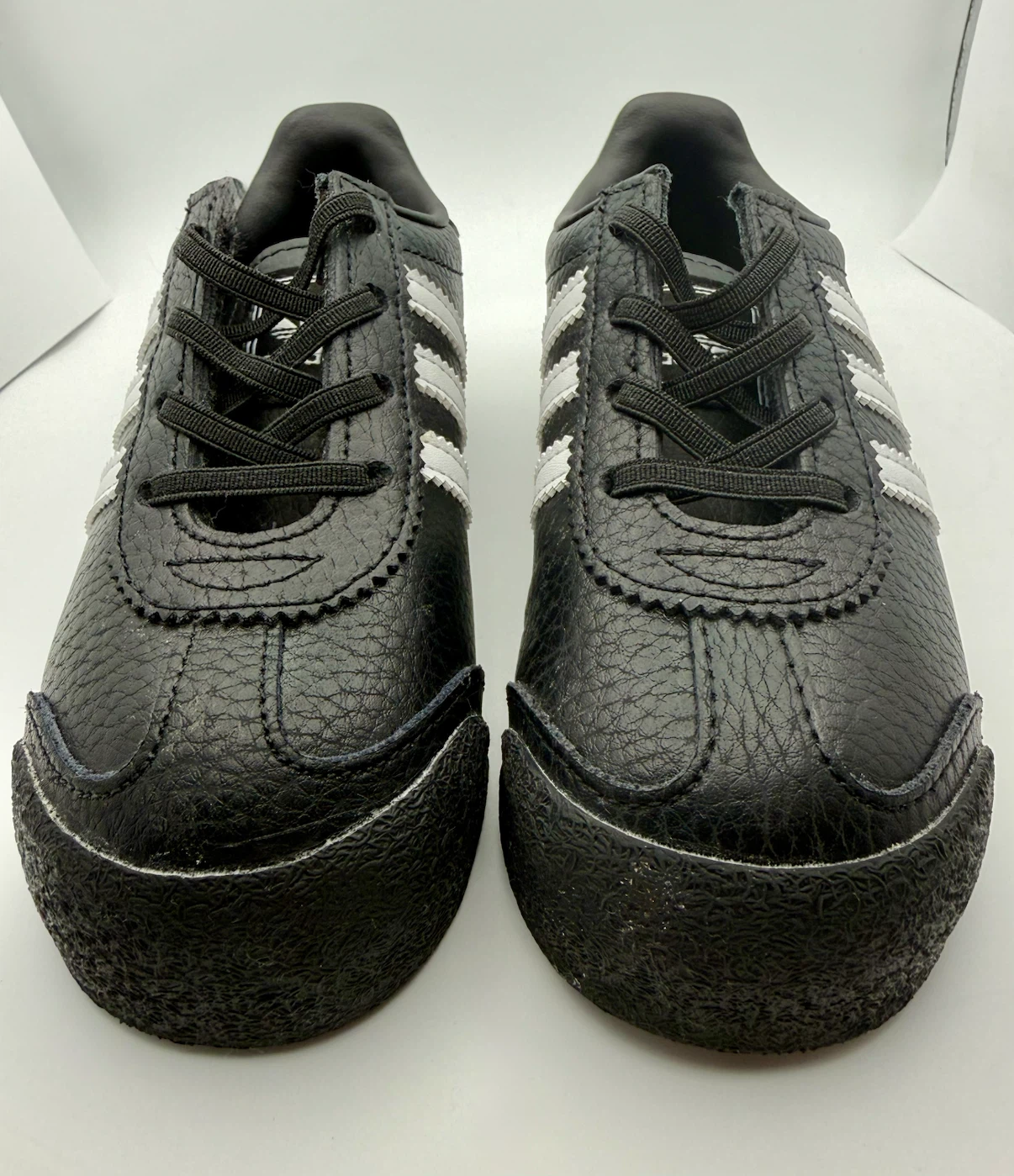 Adidas Originals Samoa Kids Sneakers - Black/White - Size 9K - photo 3