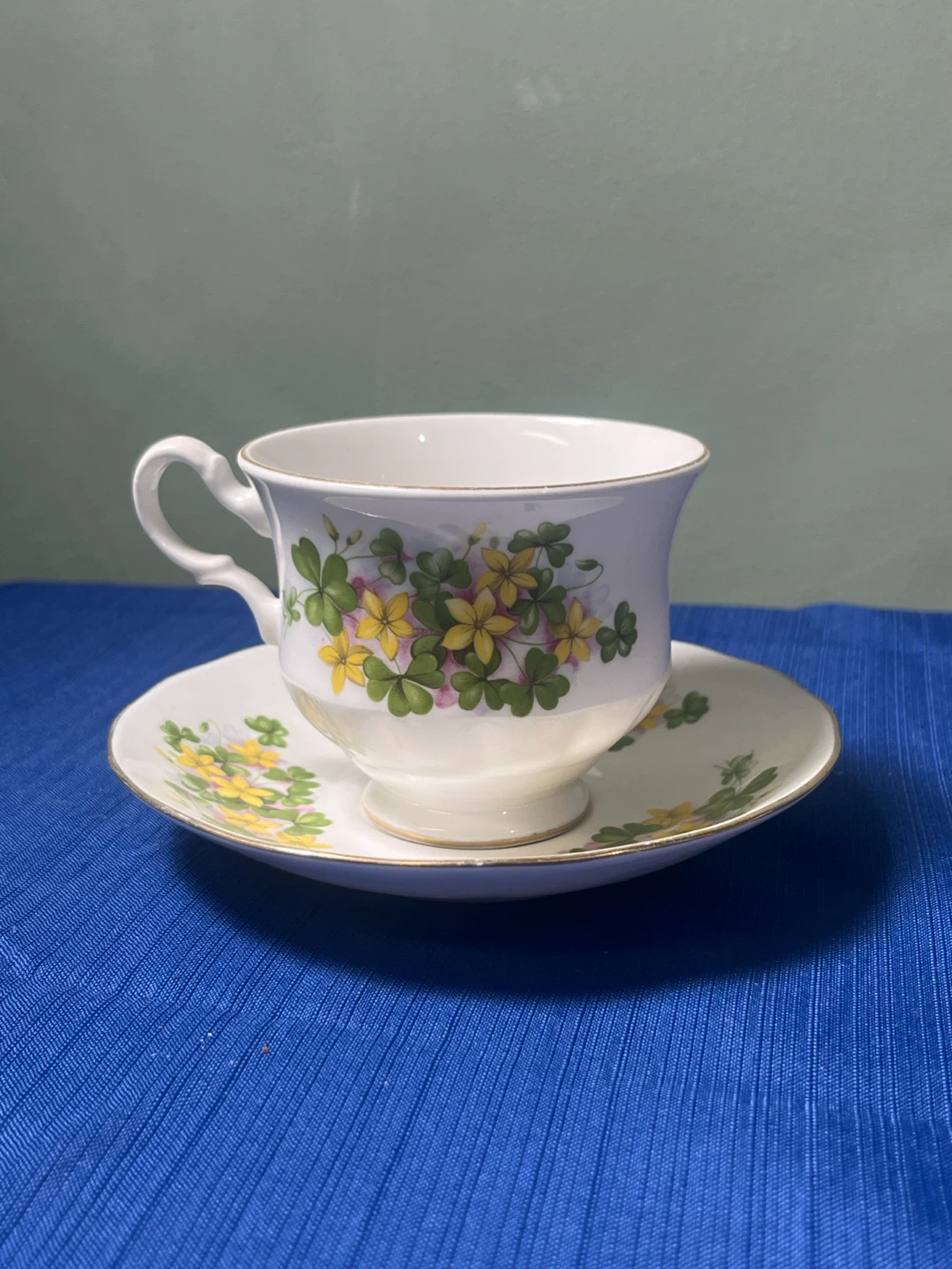 Queen Anne Bone China Teacup and Saucer Set