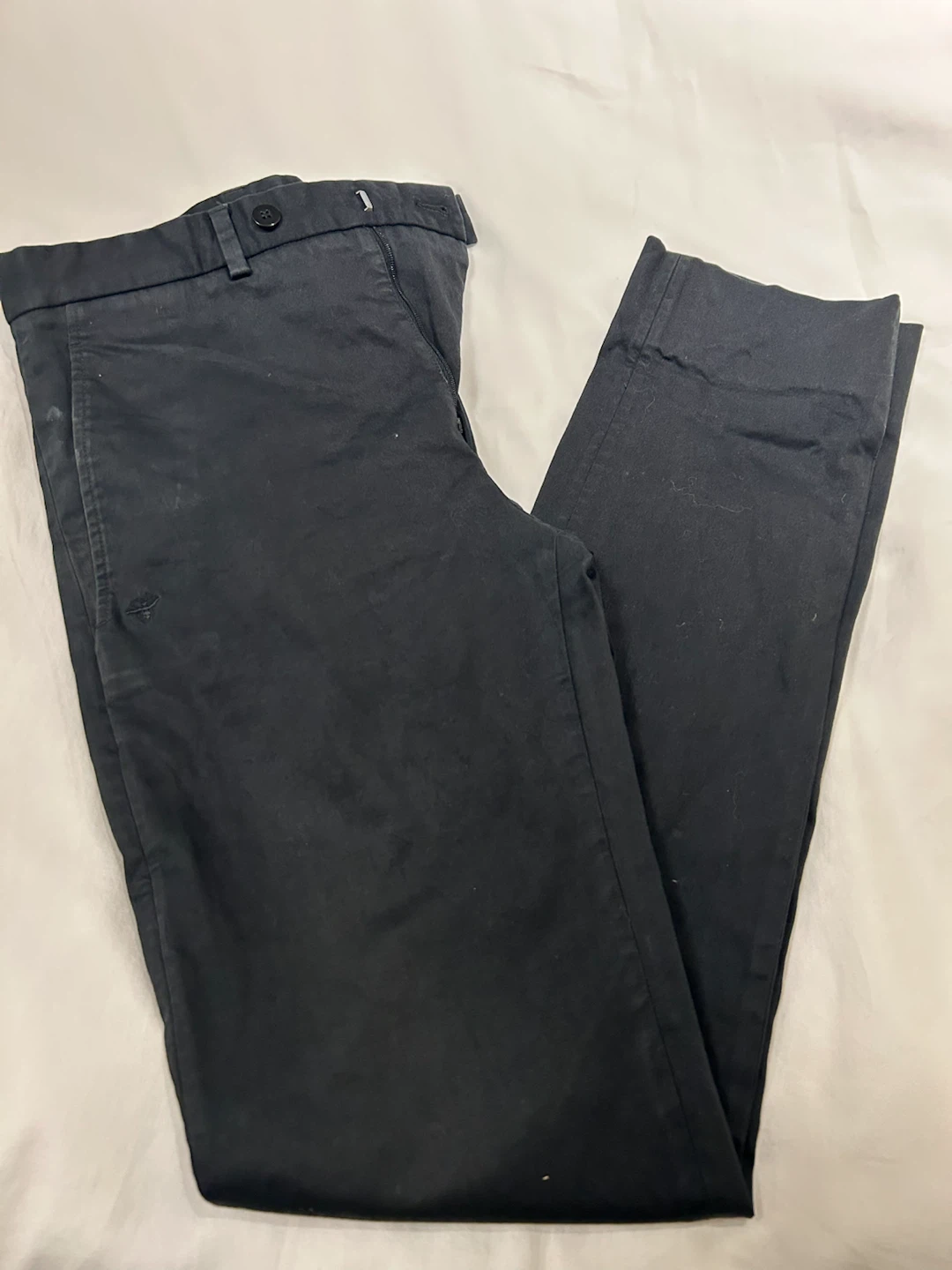 Dior Black Cotton Blend Dress Pants
