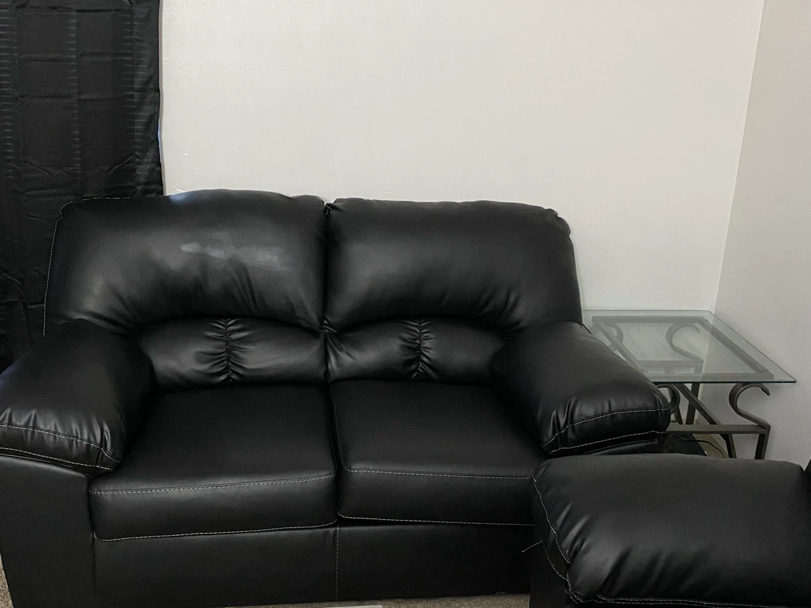 Signature Design Sofa and Loveseat - Black - photo 2