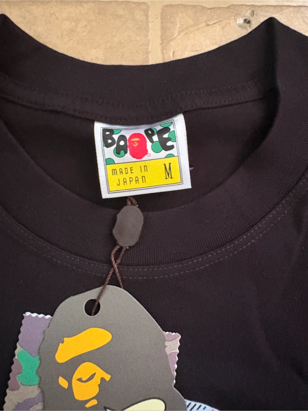 Black bape x burburry T-shirt - photo 2