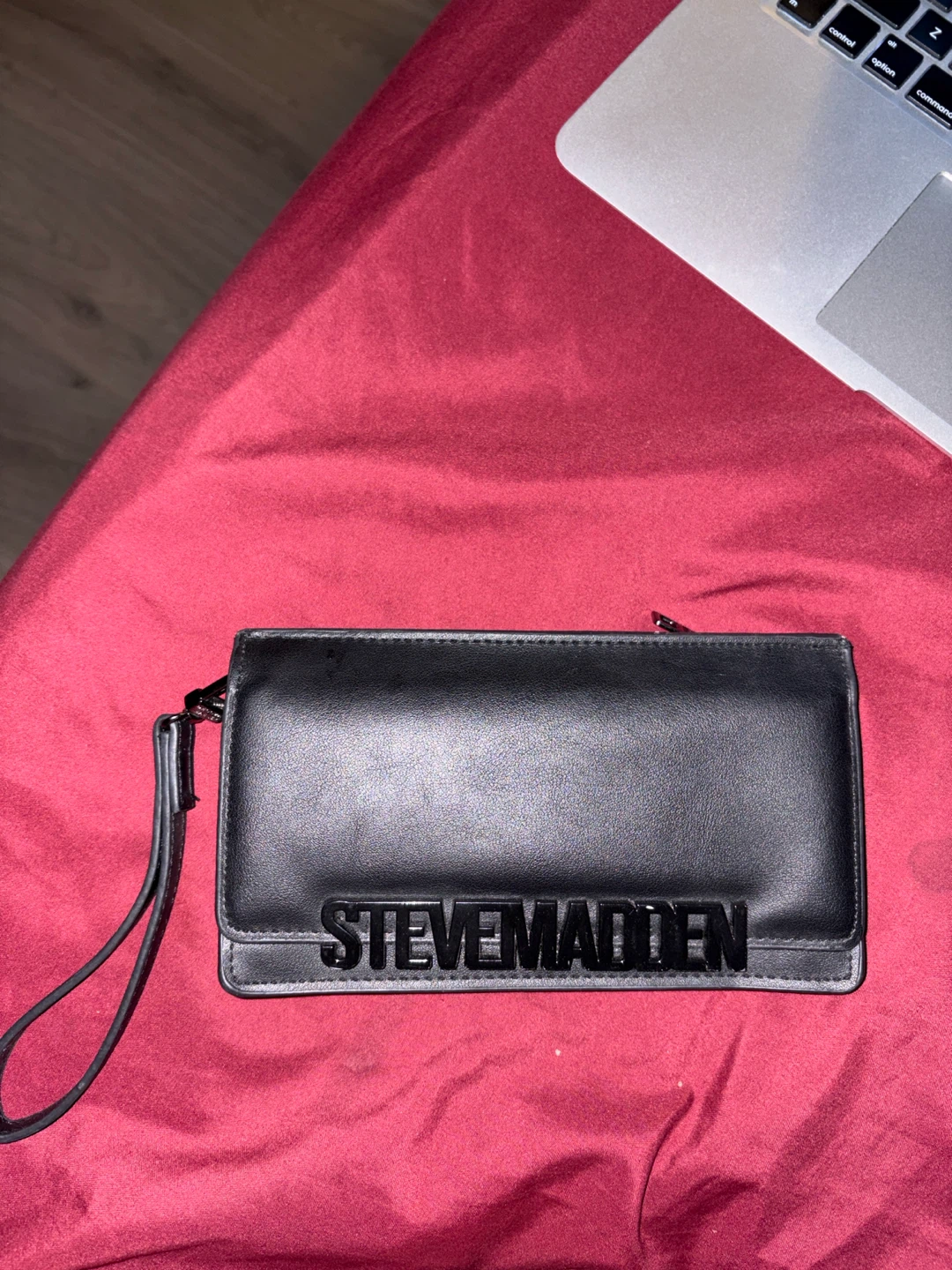 Steve Madden Black Wristlet Wallet