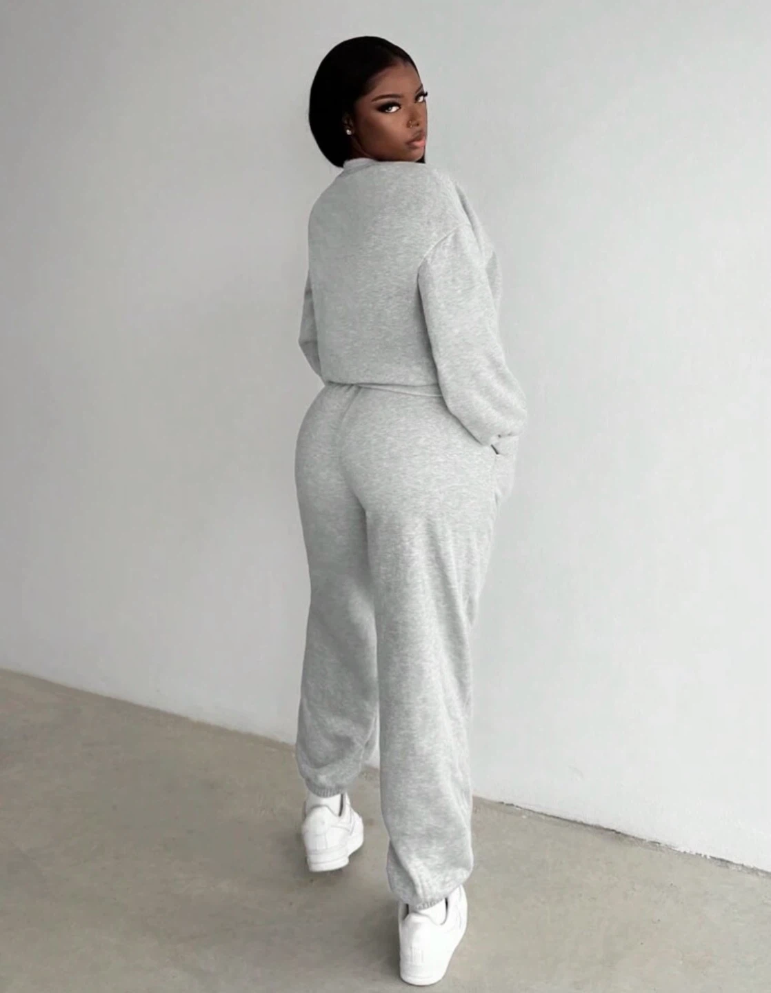 Grey Sweatshirt and Jogger Set - photo 2