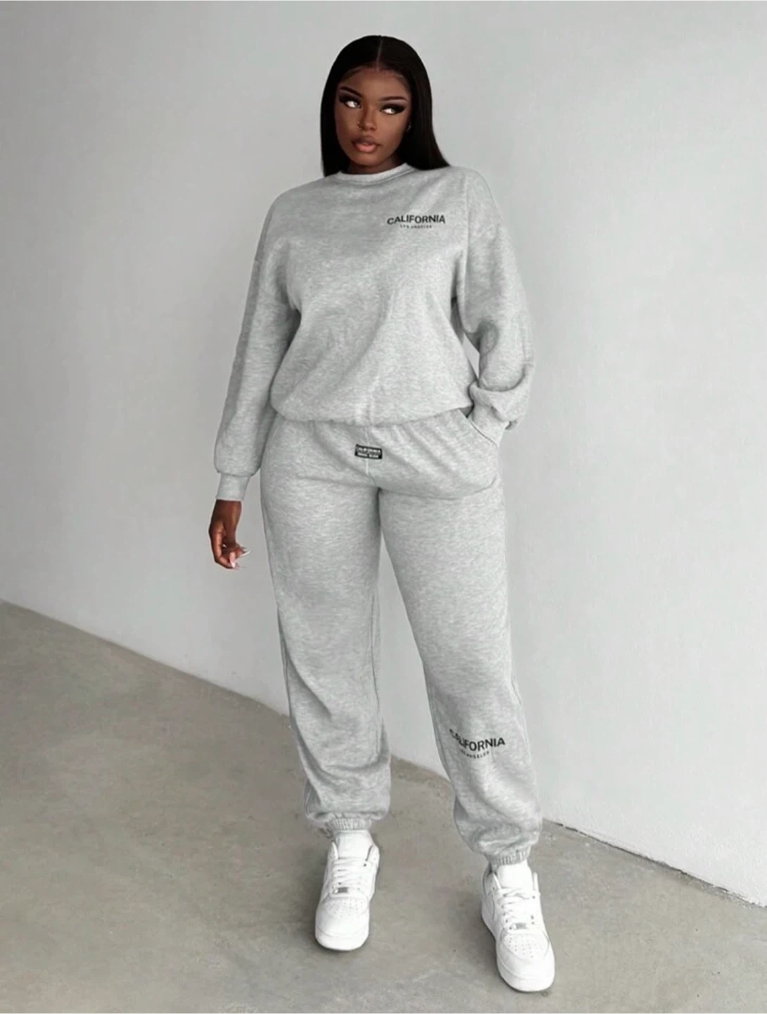 Grey Sweatshirt and Jogger Set - photo 3