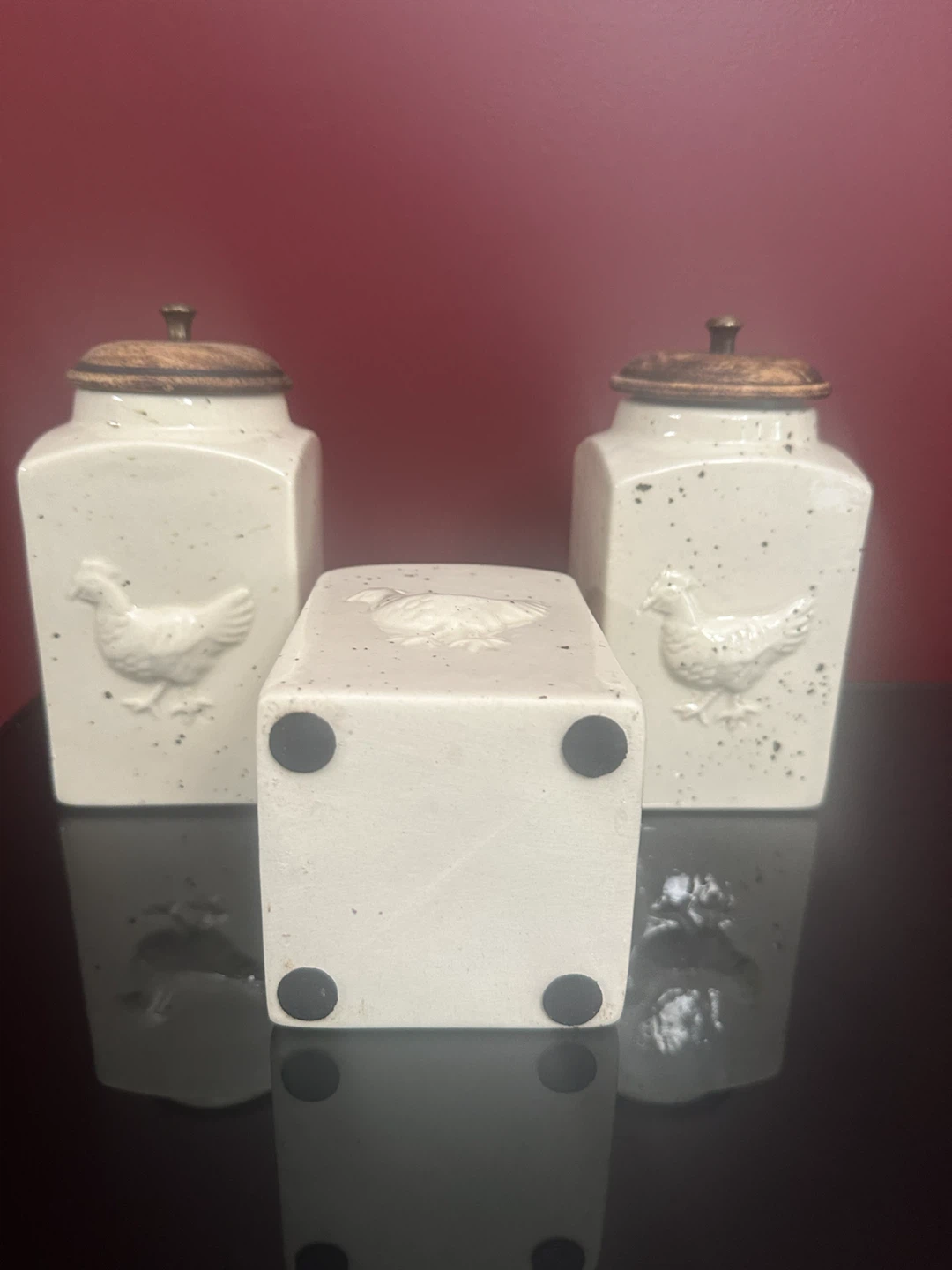 Charming Farmhouse Style Ceramic Canister Set (3 Piece) - photo 4