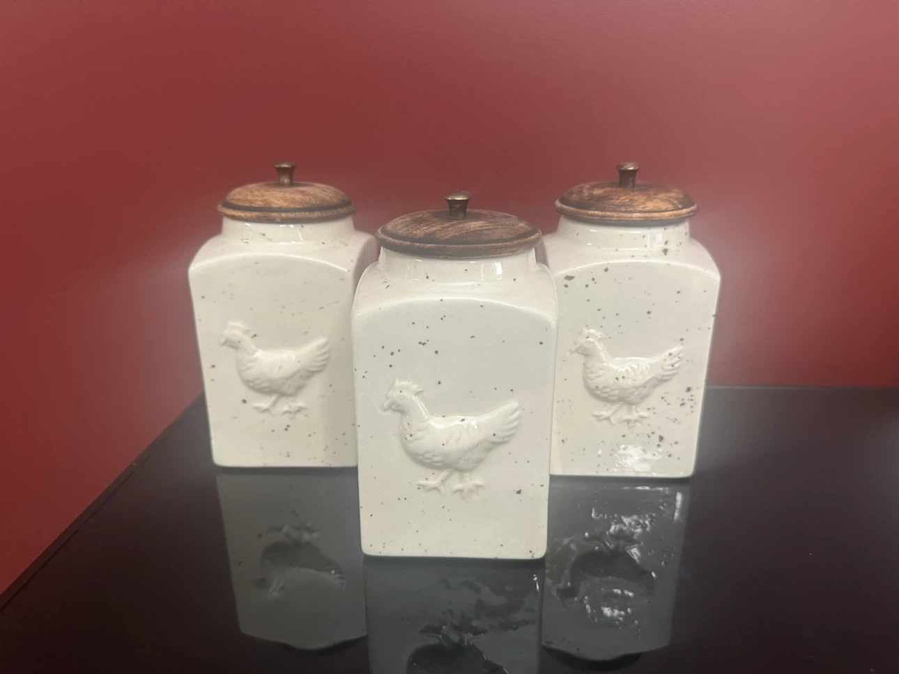 Charming Farmhouse Style Ceramic Canister Set (3 Piece) - photo 5