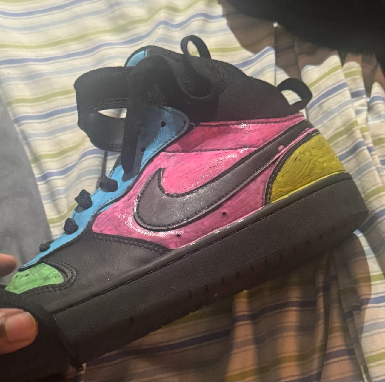 Custom Painted Nike Air Force 1 Mid