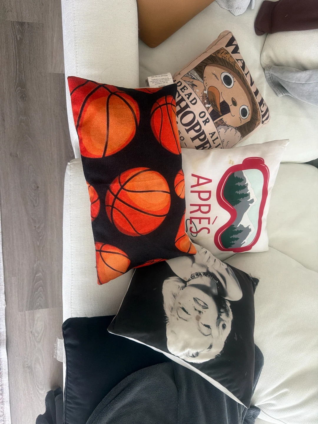Decorative Throw Pillows - Basketball, Apres Ski, Marilyn Monroe