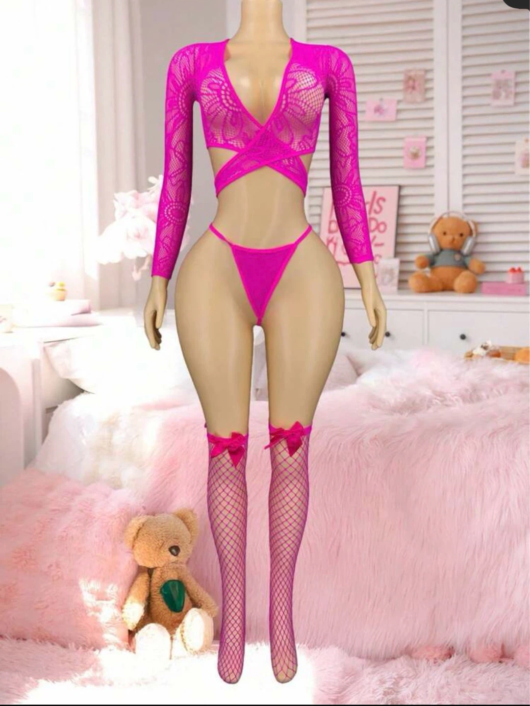 Women's Pink Lingerie Set- 2 Peice - photo 2