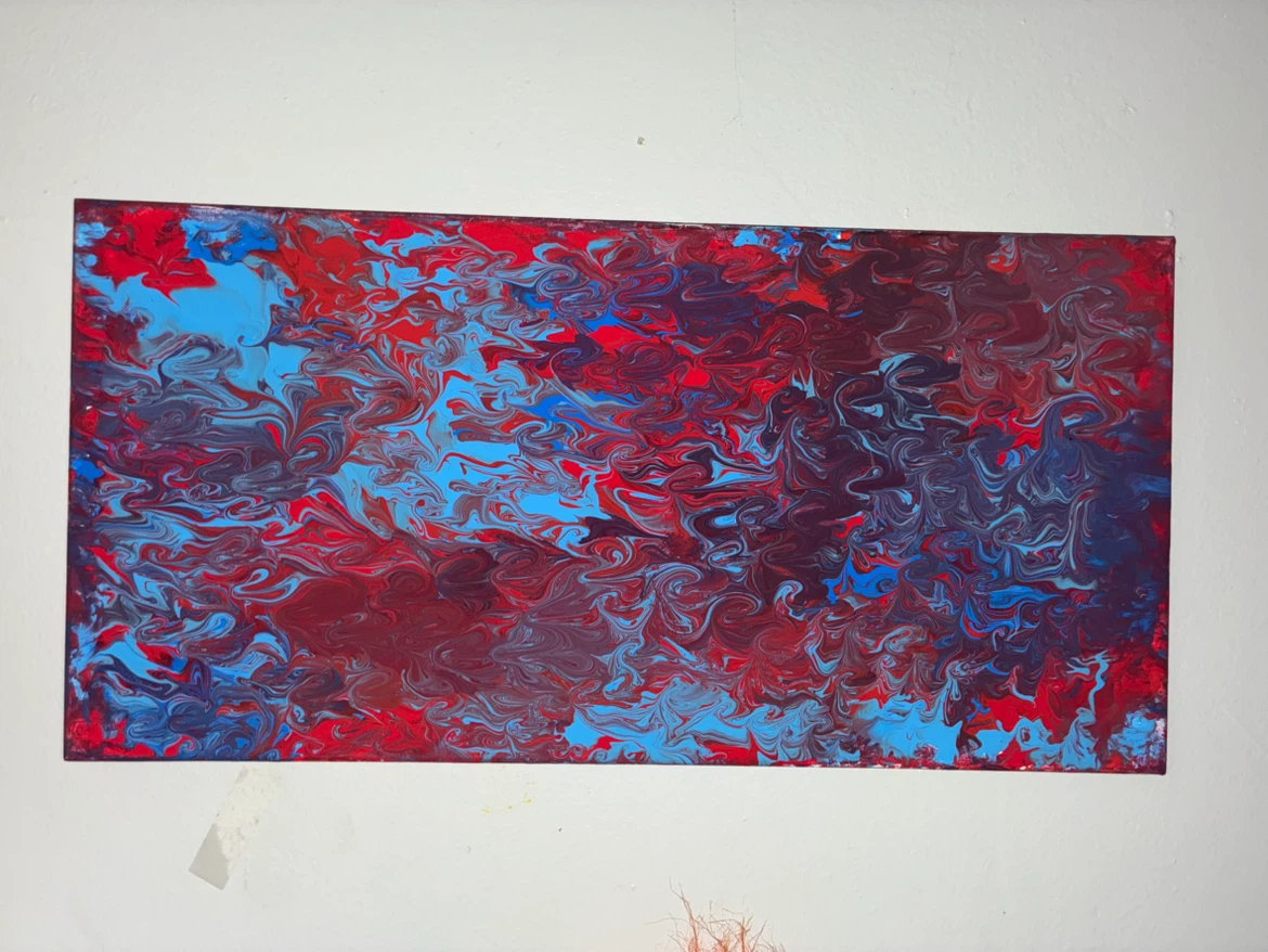 Abstract Swirl Painting