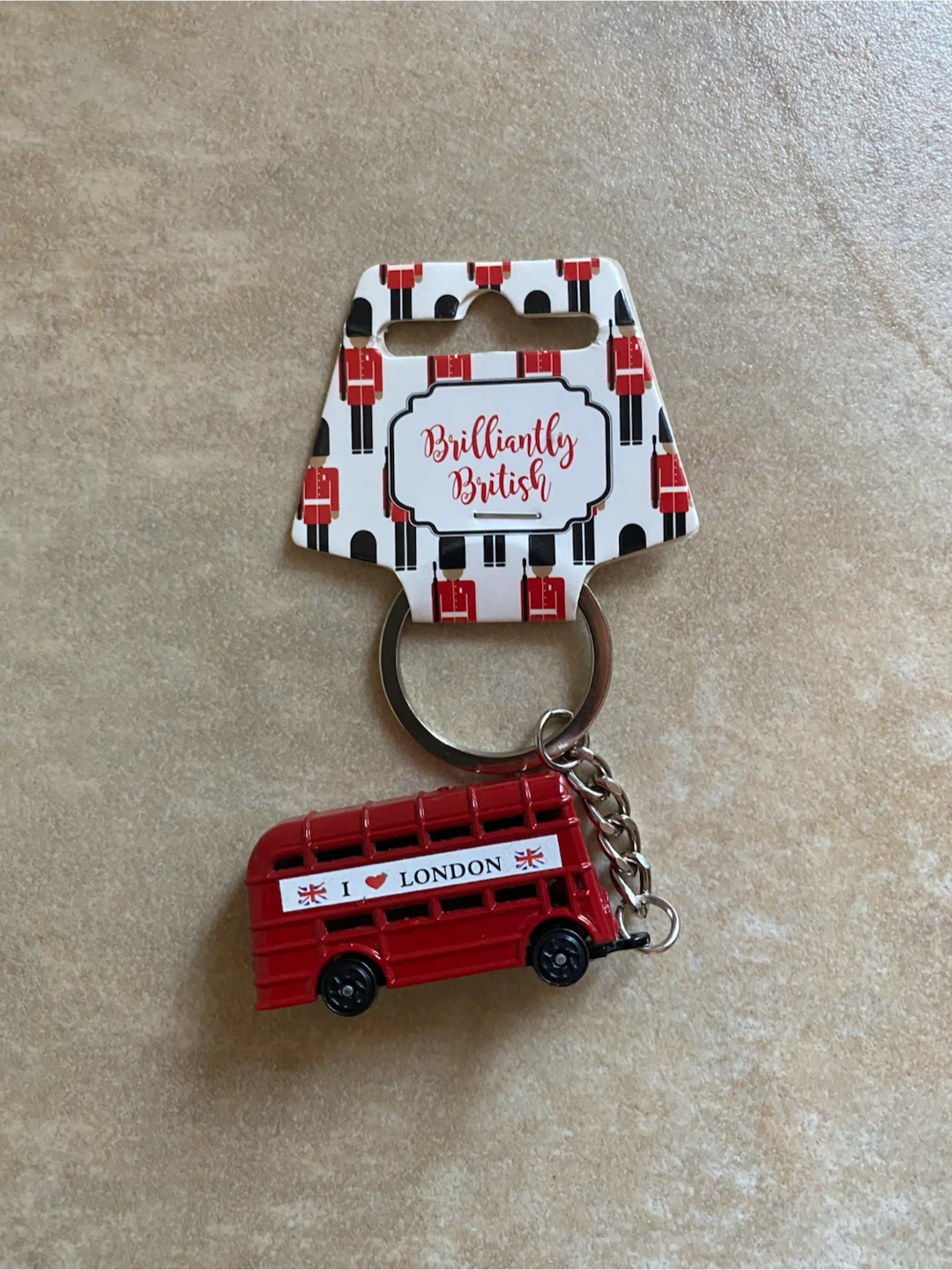 I Love London Double Decker Bus Keychain - photo 2