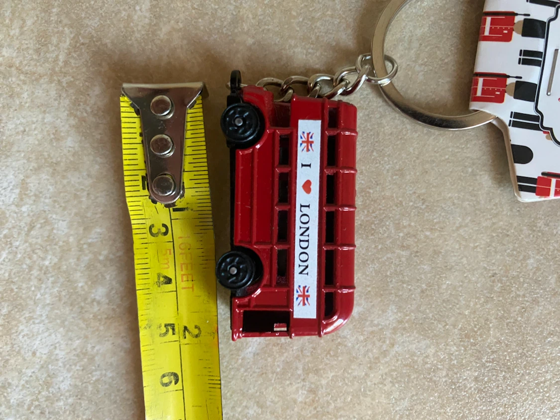 I Love London Double Decker Bus Keychain - photo 3