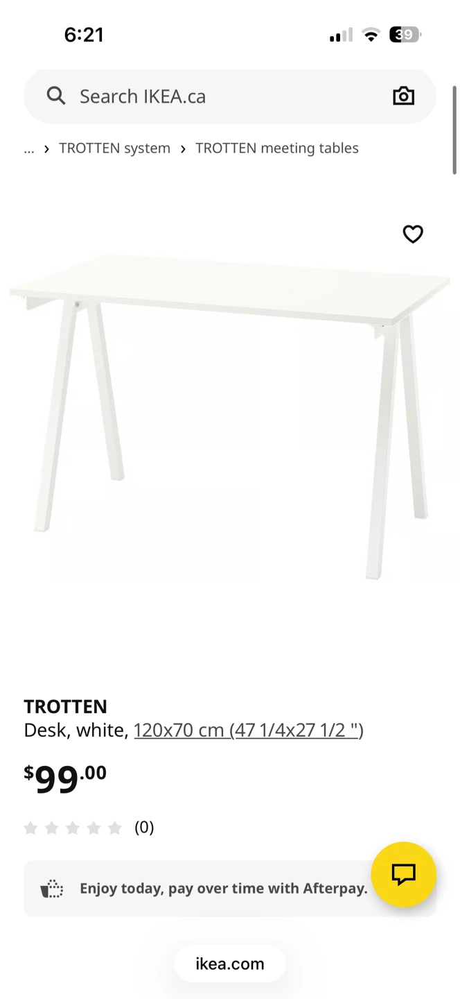 IKEA TROTTEN Desk 120x70 cm