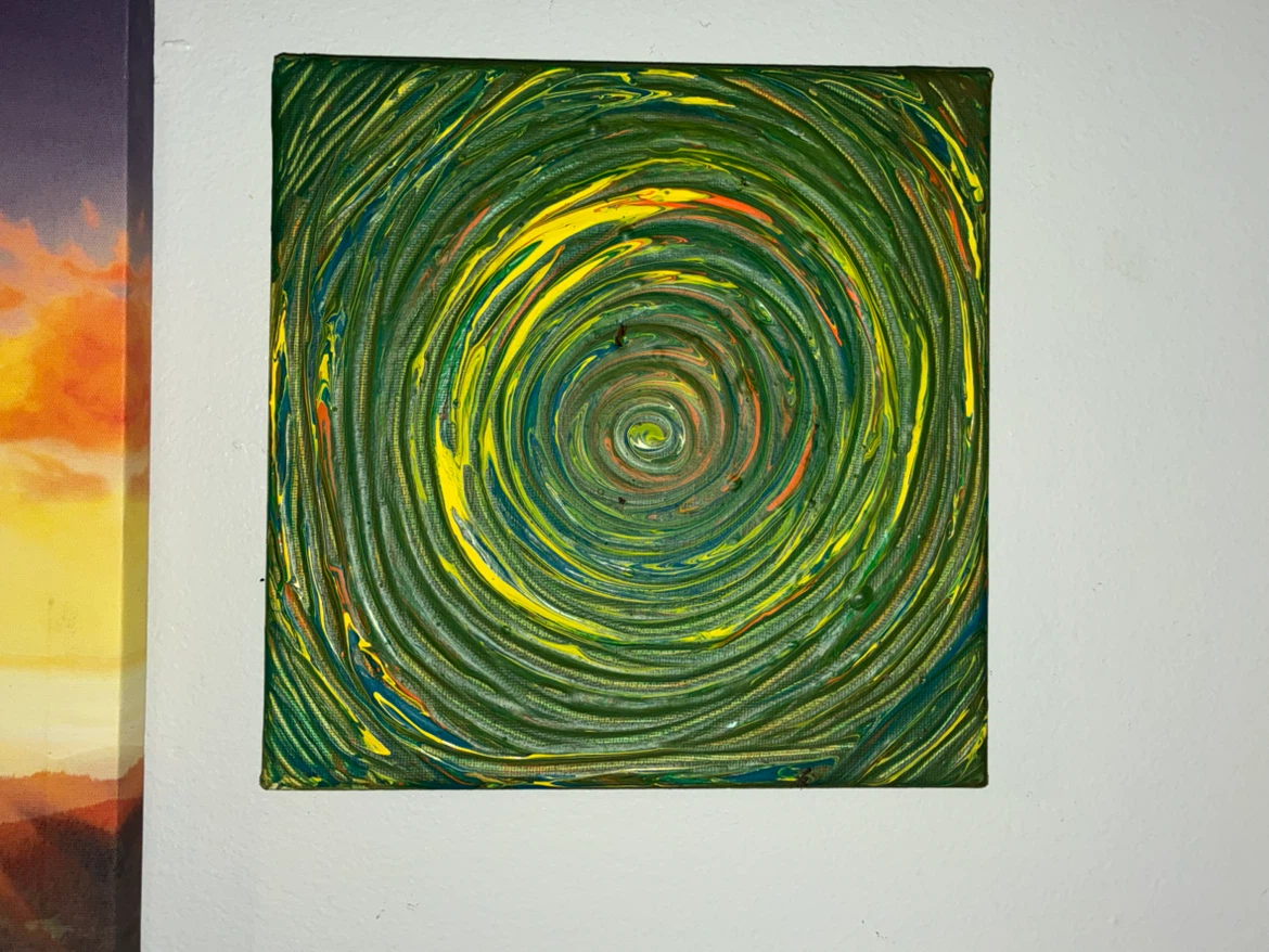 Abstract Swirl Painting