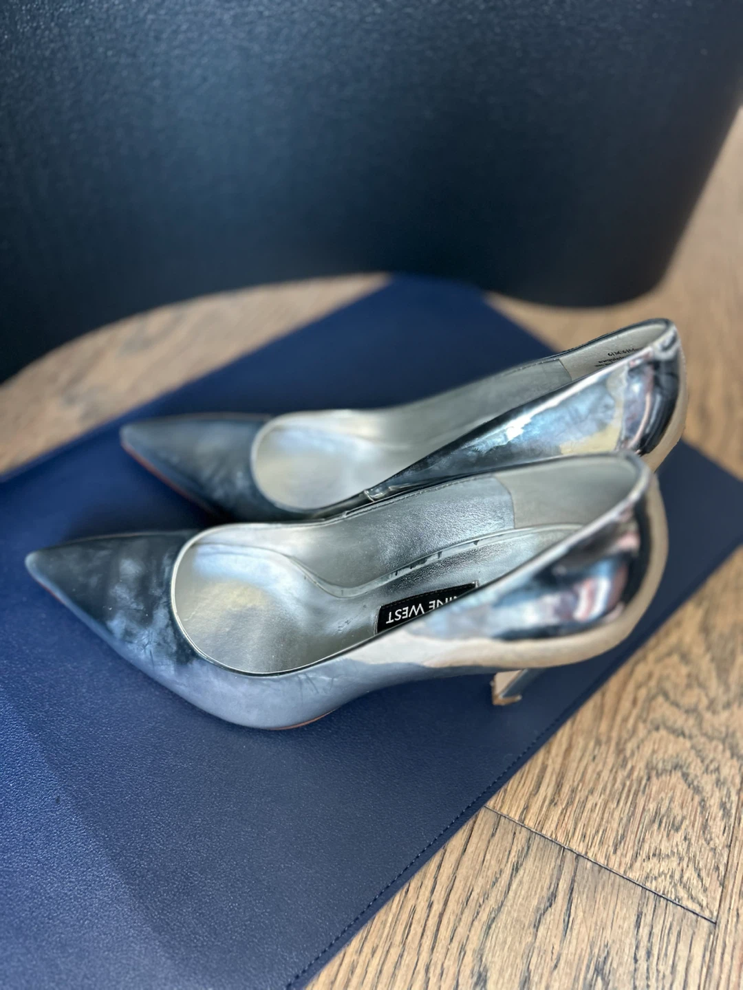 Nine West Silver Pointed Toe Heels - photo 2
