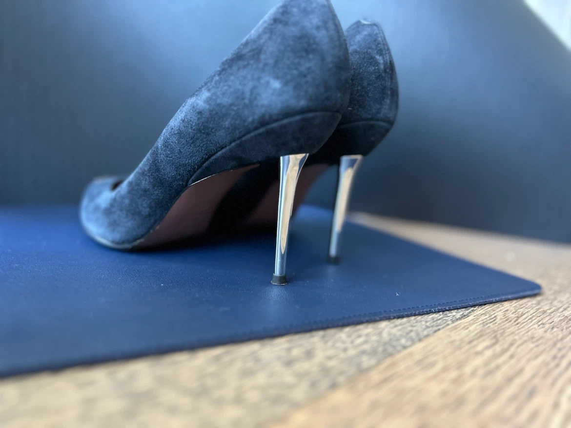 L'AUTRE CHOSE Suede Heels - Navy - Size 36 - photo 2