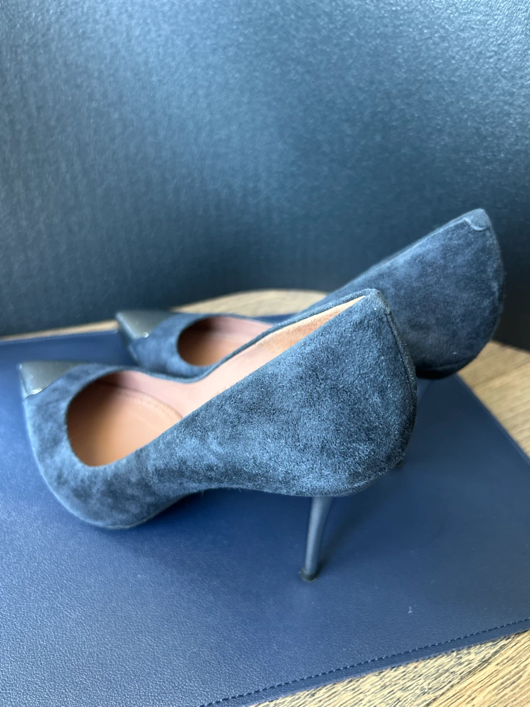 L'AUTRE CHOSE Suede Heels - Navy - Size 36 - photo 5