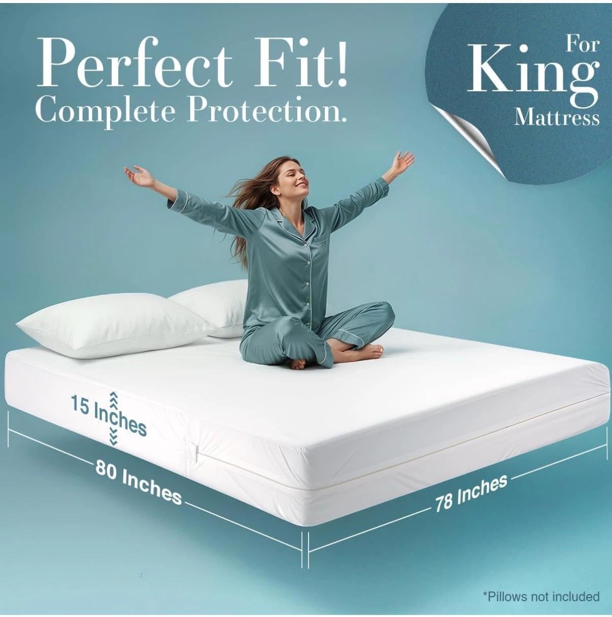 Utopia Bedding Waterproof Zippered King Mattress Encasement - photo 4