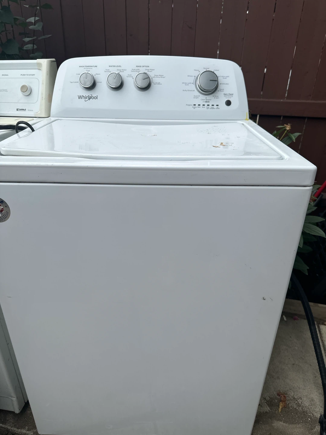 Kenmore Electric Dryer & Whirlpool Top Load Washer