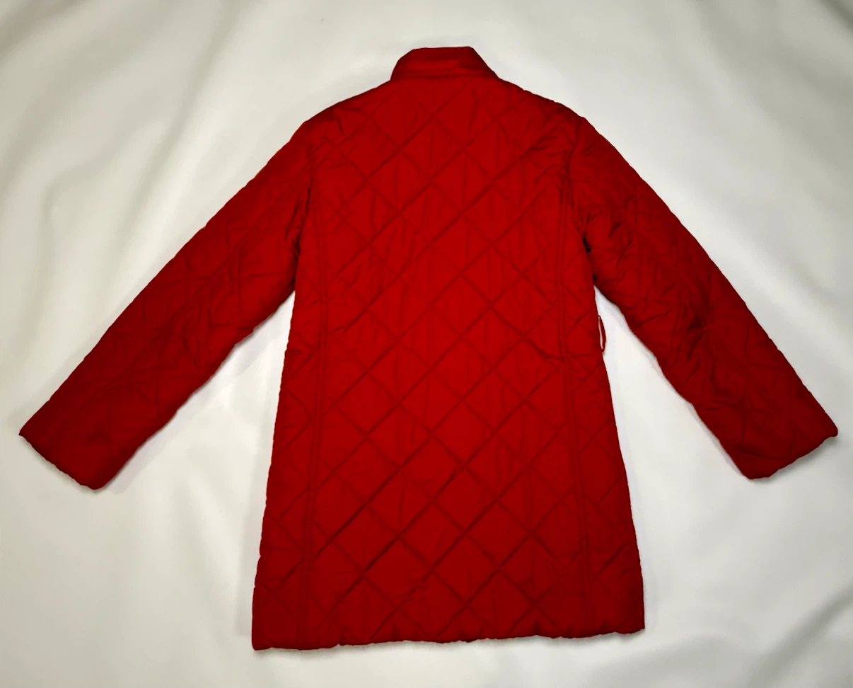 Burberry Kids Red Quilted Jacket Coat Size 8Y (128 cm) - photo 2