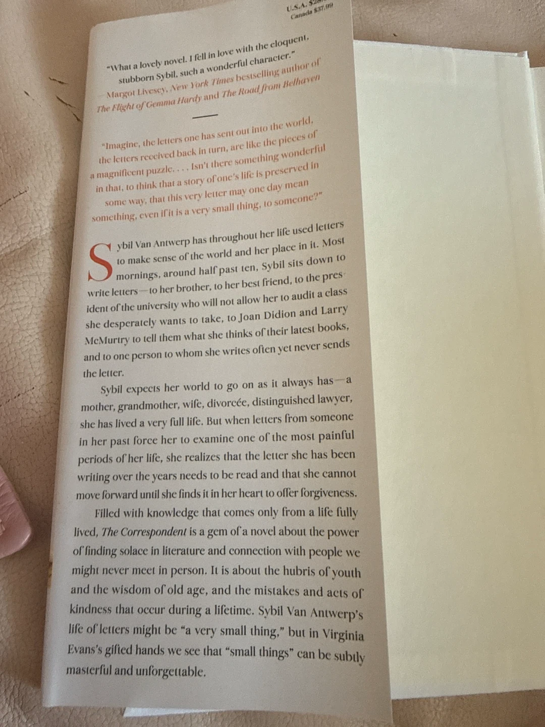 The Correspondent Novel by Virginia Evans - photo 5