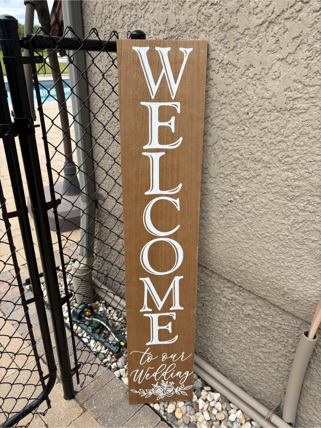 Wedding Welcome Sign and Decorations