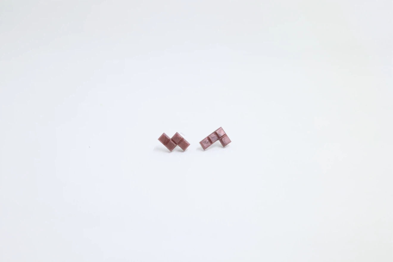 Pixel Art Stud Earrings - photo 2