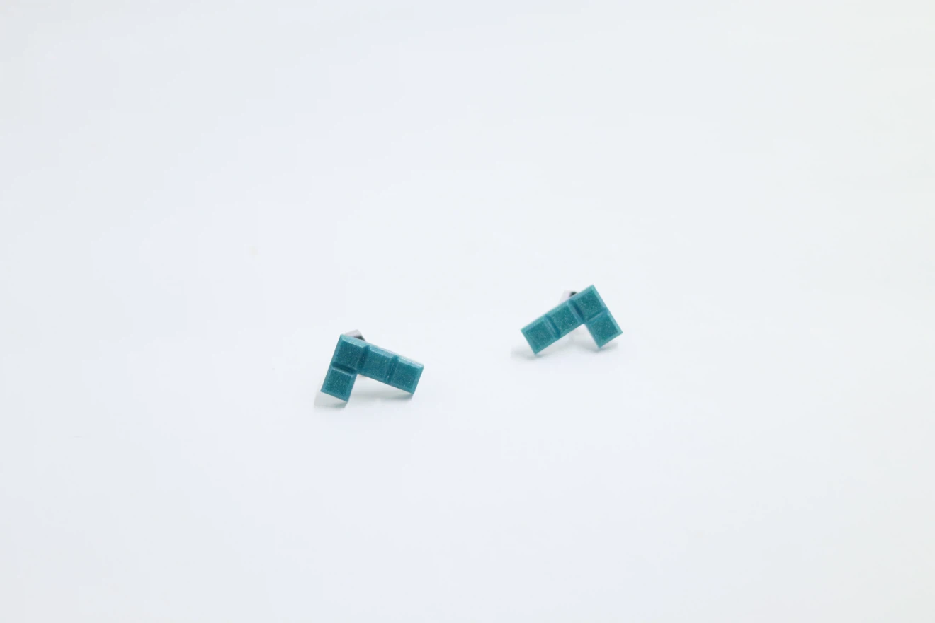 Pixel Art Stud Earrings - photo 3